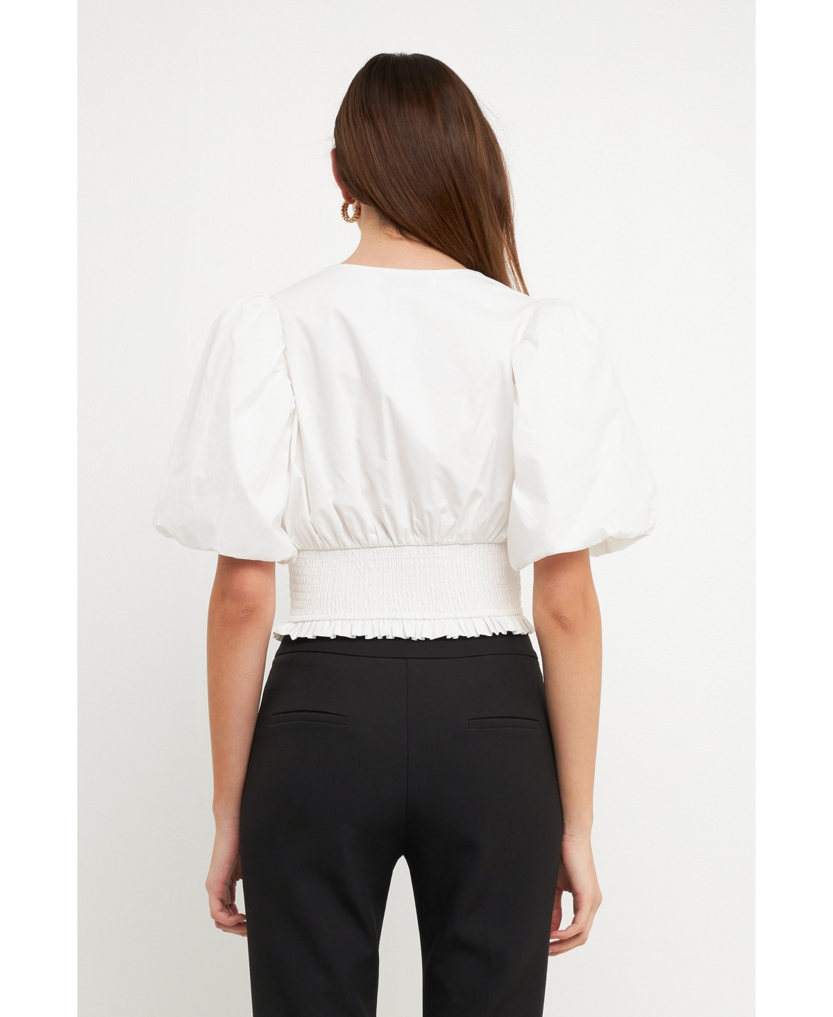 endless rose Women's Smocked waist Top