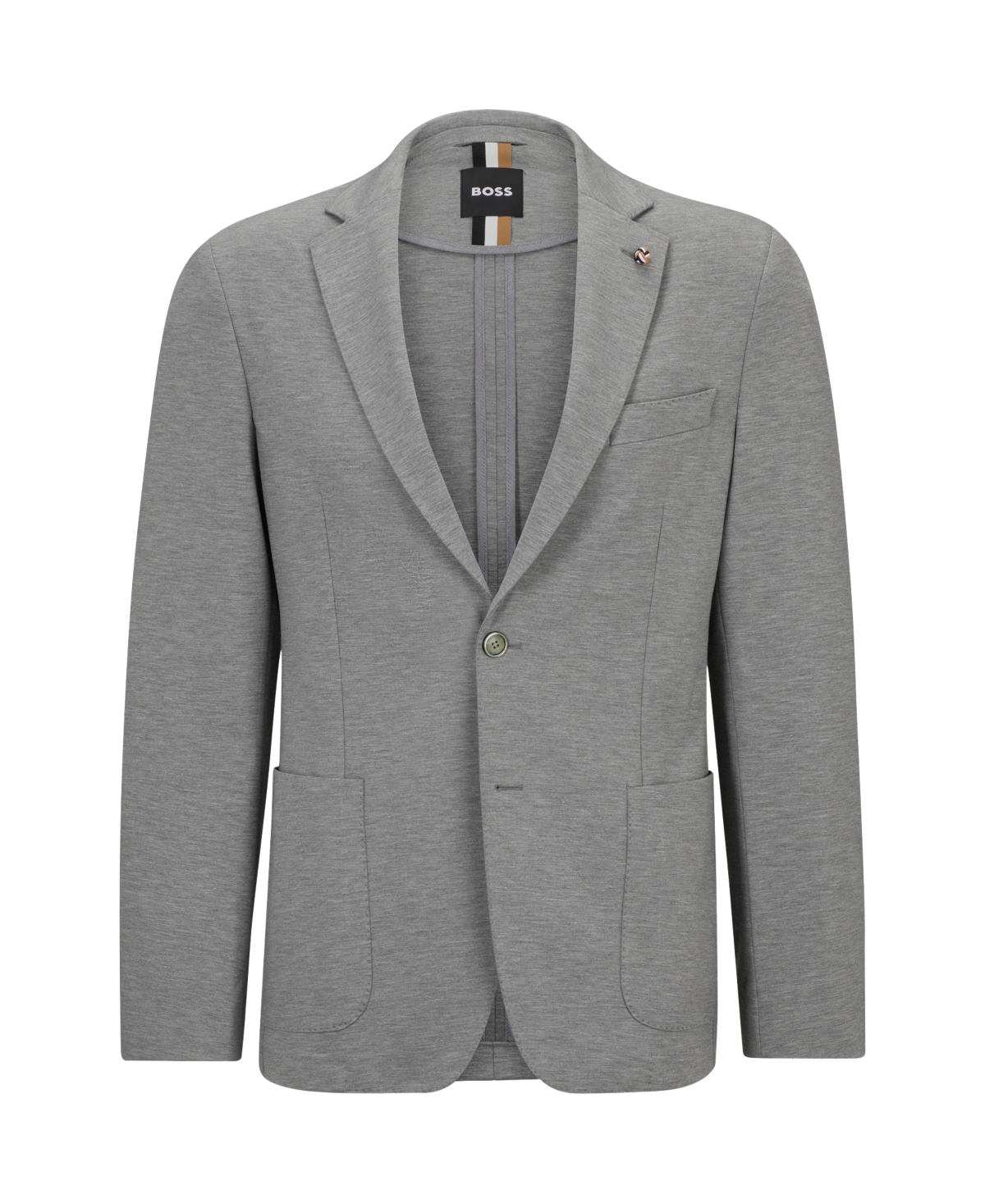 Hugo Boss Boss By  Men's Slim-fit Jacket In Silver