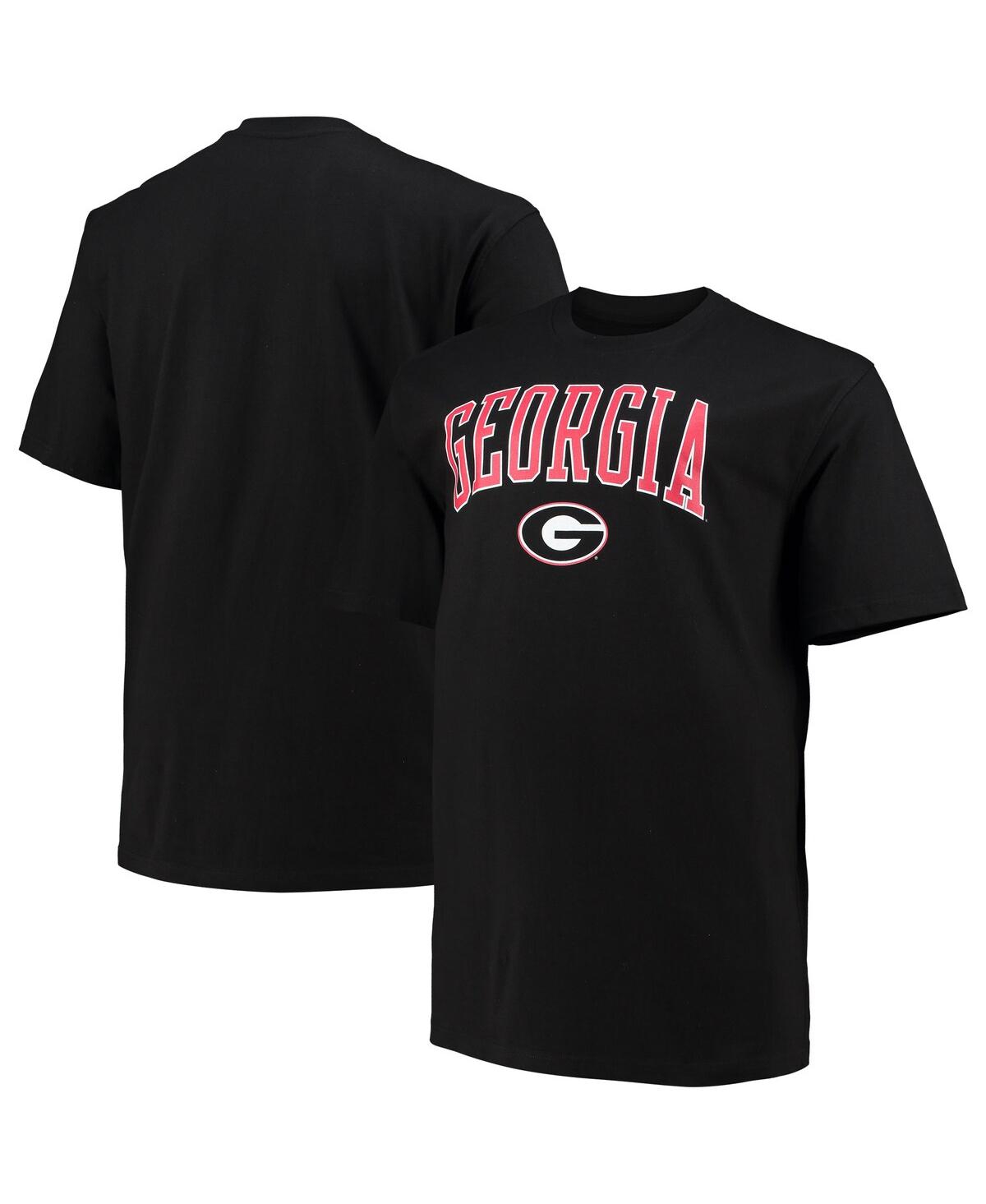Shop Champion Men's  Black Georgia Bulldogs Big And Tall Arch Over Wordmark T-shirt