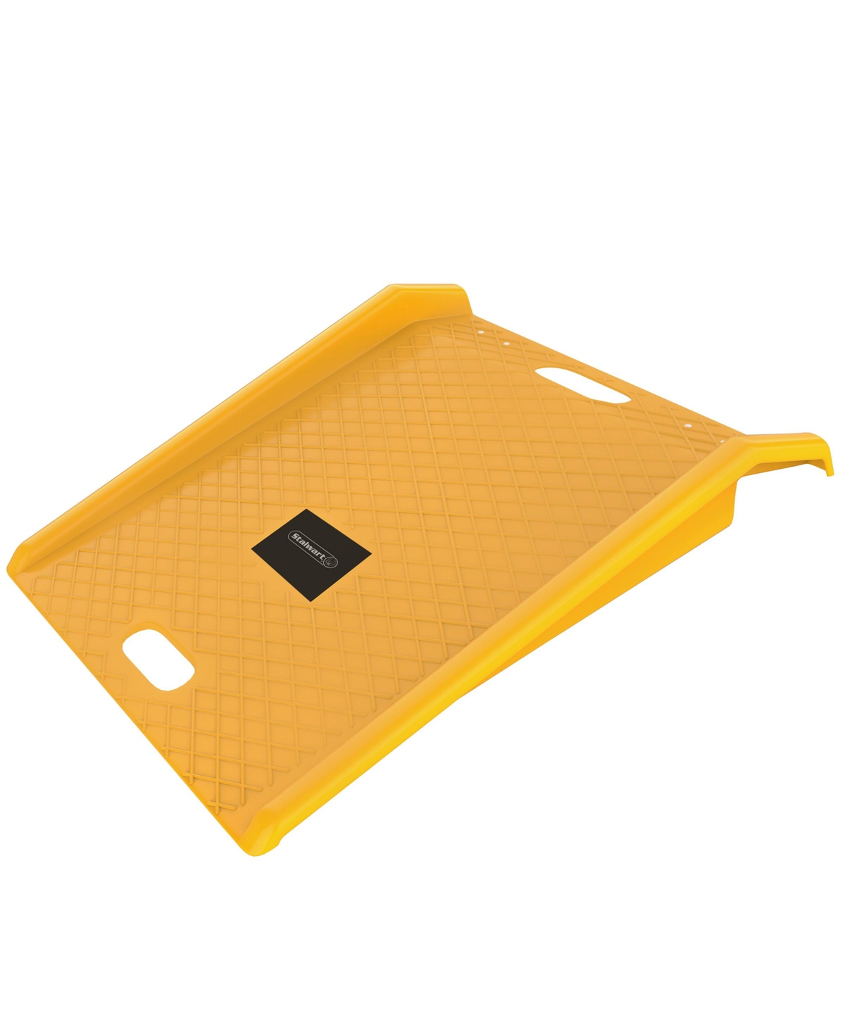 Driveway Curb Ramp - Heavy Duty, Portable Curb Ramp with 1000lb Capacity - For Furniture Dollies, Hand Trucks, or Moving Carts by Stalwart (Yellow) -