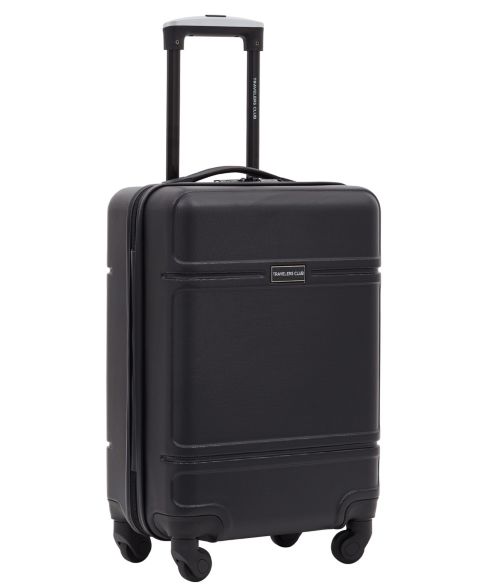 Чемодан Travelers Club Skyline Collection 20" Rolling Carry-On with 360 Degree 4-Wheel System, цвет: Чёрный