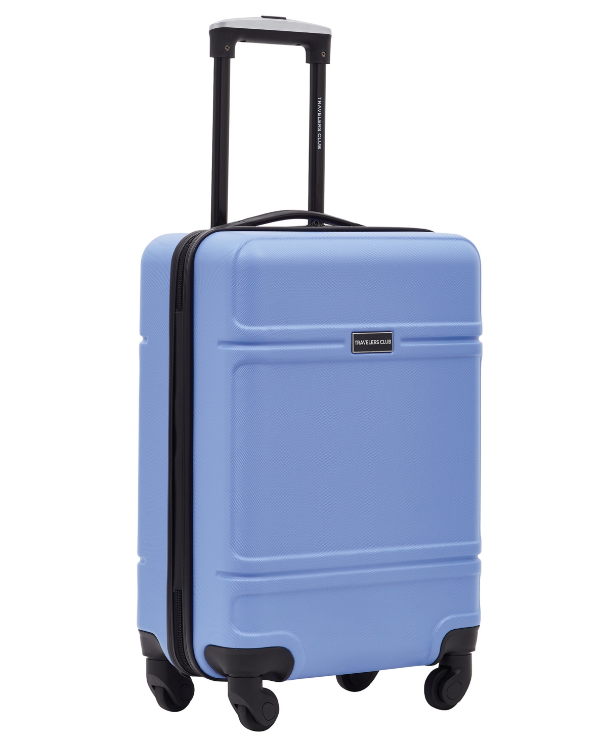 Travelers Club Skyline Collection 20" Rolling Carry-on With 360 Degree 4-wheel System In Sky Blue