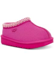 Pink ugg 2024 slippers with strap