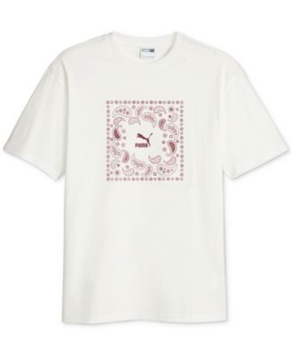 Puma - Men's Paisley Graphic Short-Sleeve Crewneck T-Shirt
