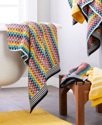 Mid Century Cotton Bath Towel, 50" x 27"