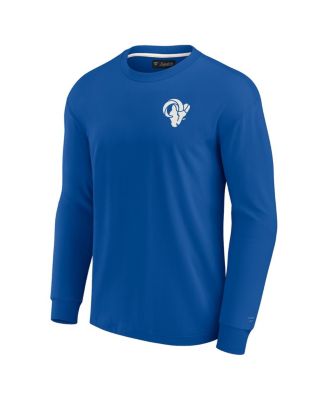 Men's and Women's Royal Los Angeles Rams Super Soft Long Sleeve T-shirt