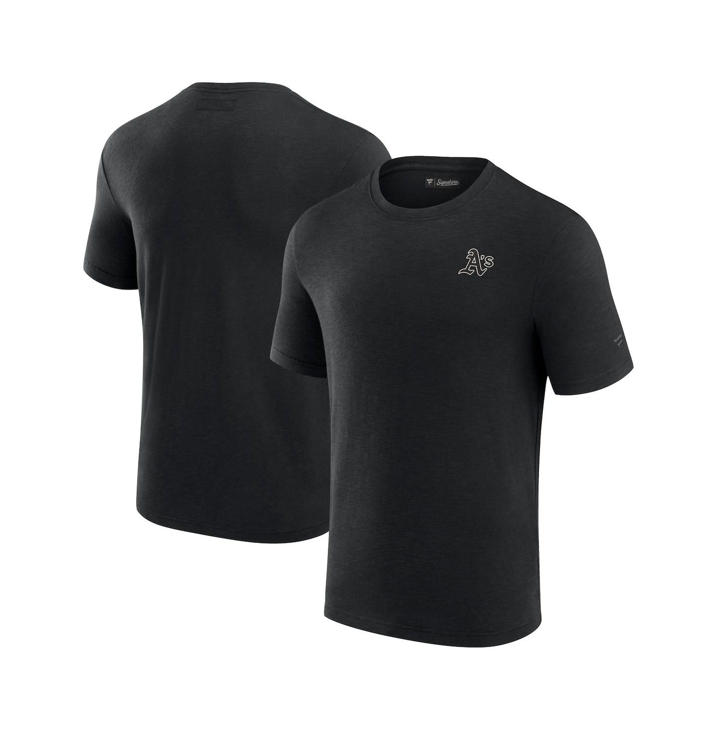 Мужская футболка Fanatics Signature Black Oakland Athletics Modal Short Sleeve — фото 4