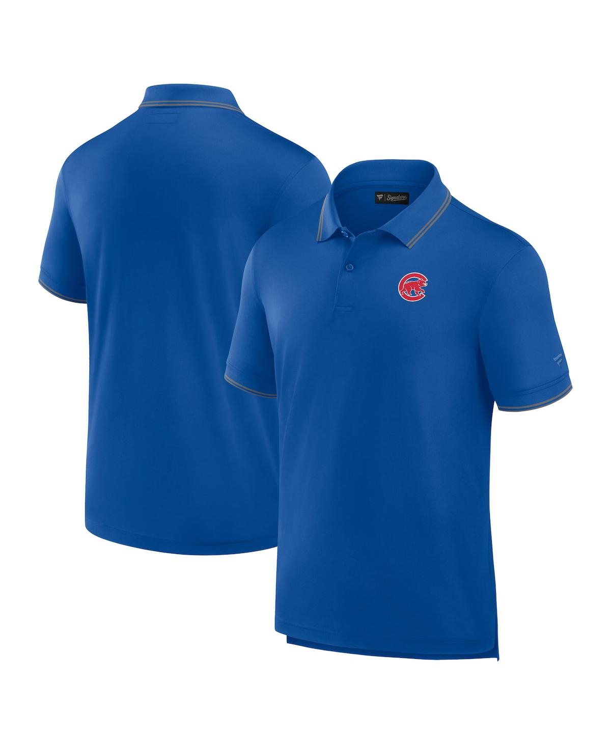 Men's Fanatics Signature Royal Chicago Cubs Pique Polo Shirt - Royal