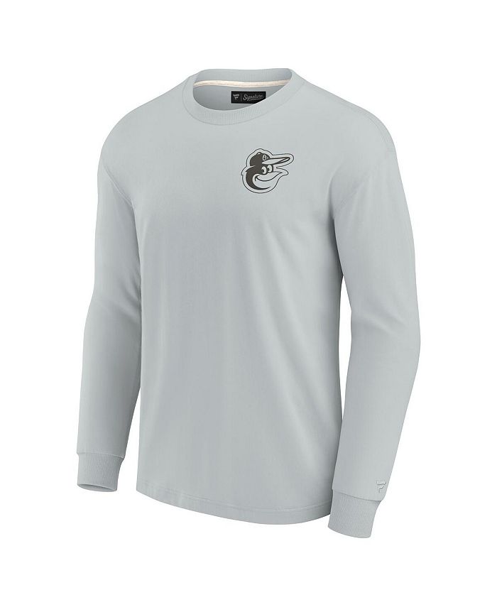 Fanatics Signature Men's and Women's Gray Baltimore Orioles Super Soft Long  Sleeve T-shirt - Macy's