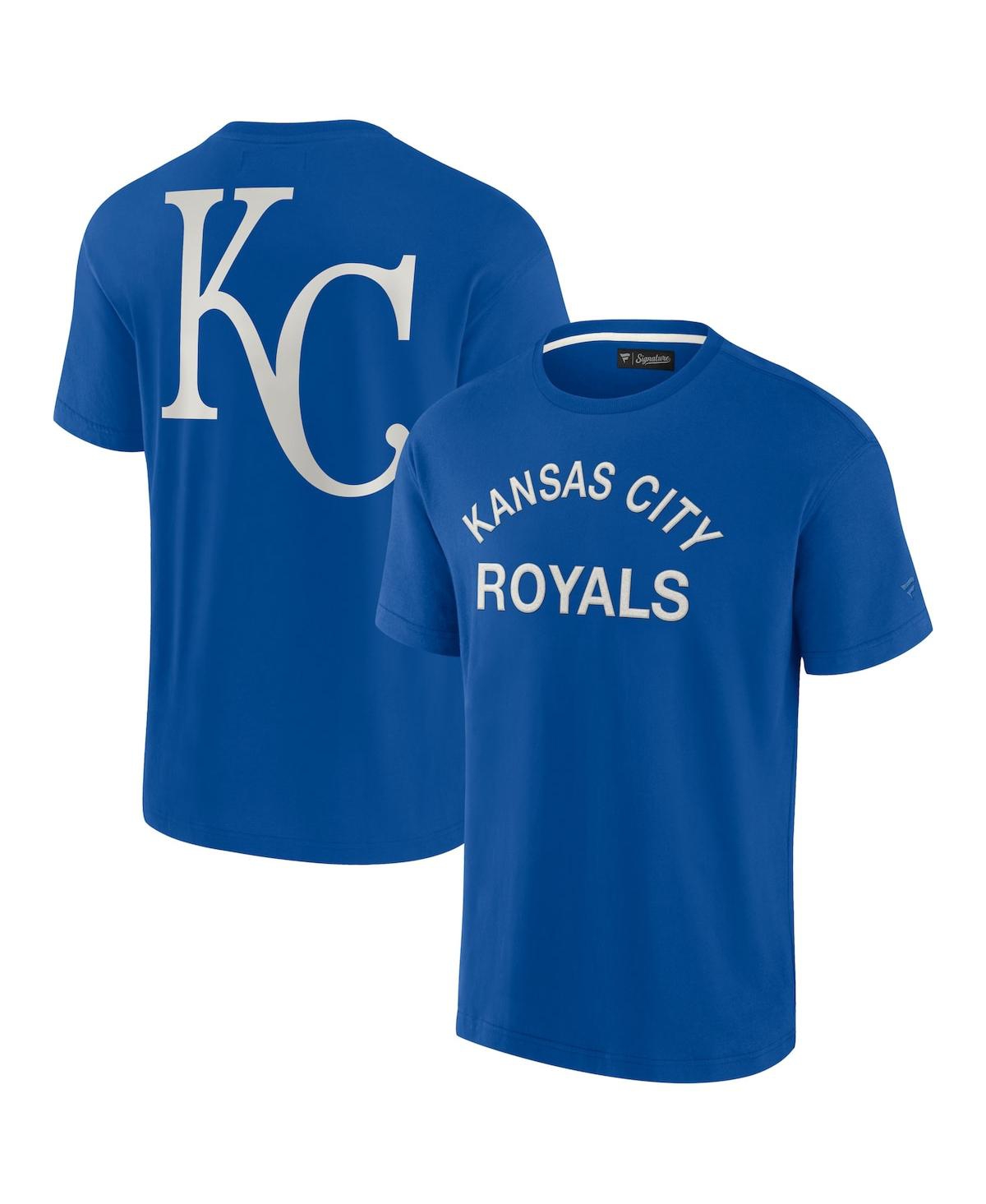 Fanatics Signature Unisex  Royal Kansas City Royals Super Soft Short Sleeve T-shirt In Royal