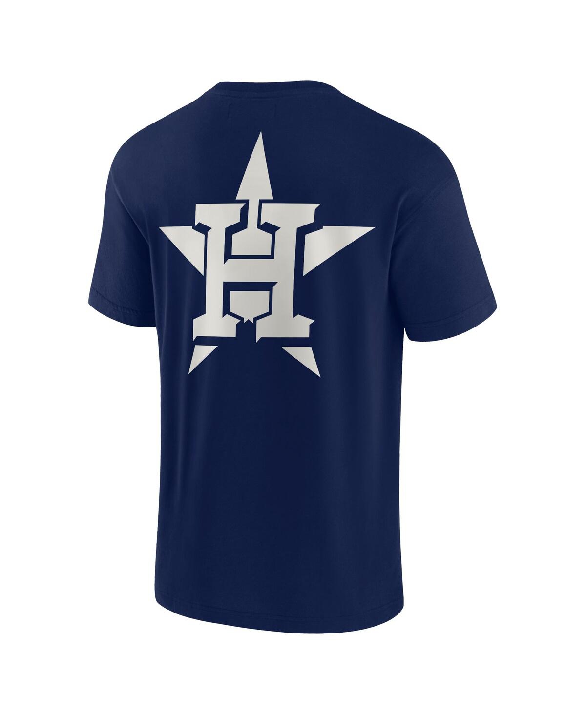 Shop Fanatics Signature Men's And Women's  Navy Houston Astros Super Soft Short Sleeve T-shirt
