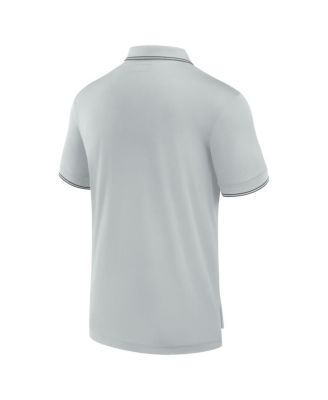 Men's Gray Los Angeles Chargers Pique Polo Shirt