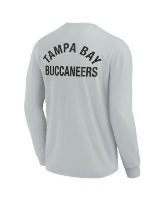 Men's and Women's Gray Tampa Bay Buccaneers Super Soft Long Sleeve T-shirt