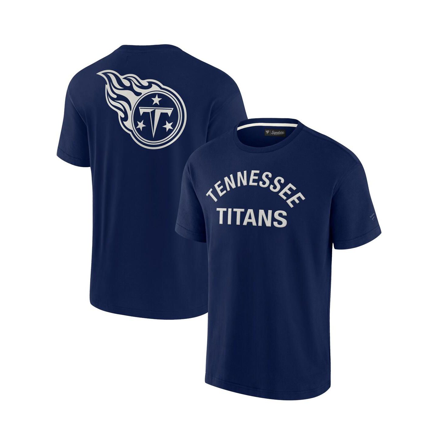 Футболка Fanatics Signature Navy Tennessee Titans Super Soft Short Sleeve — фото 1