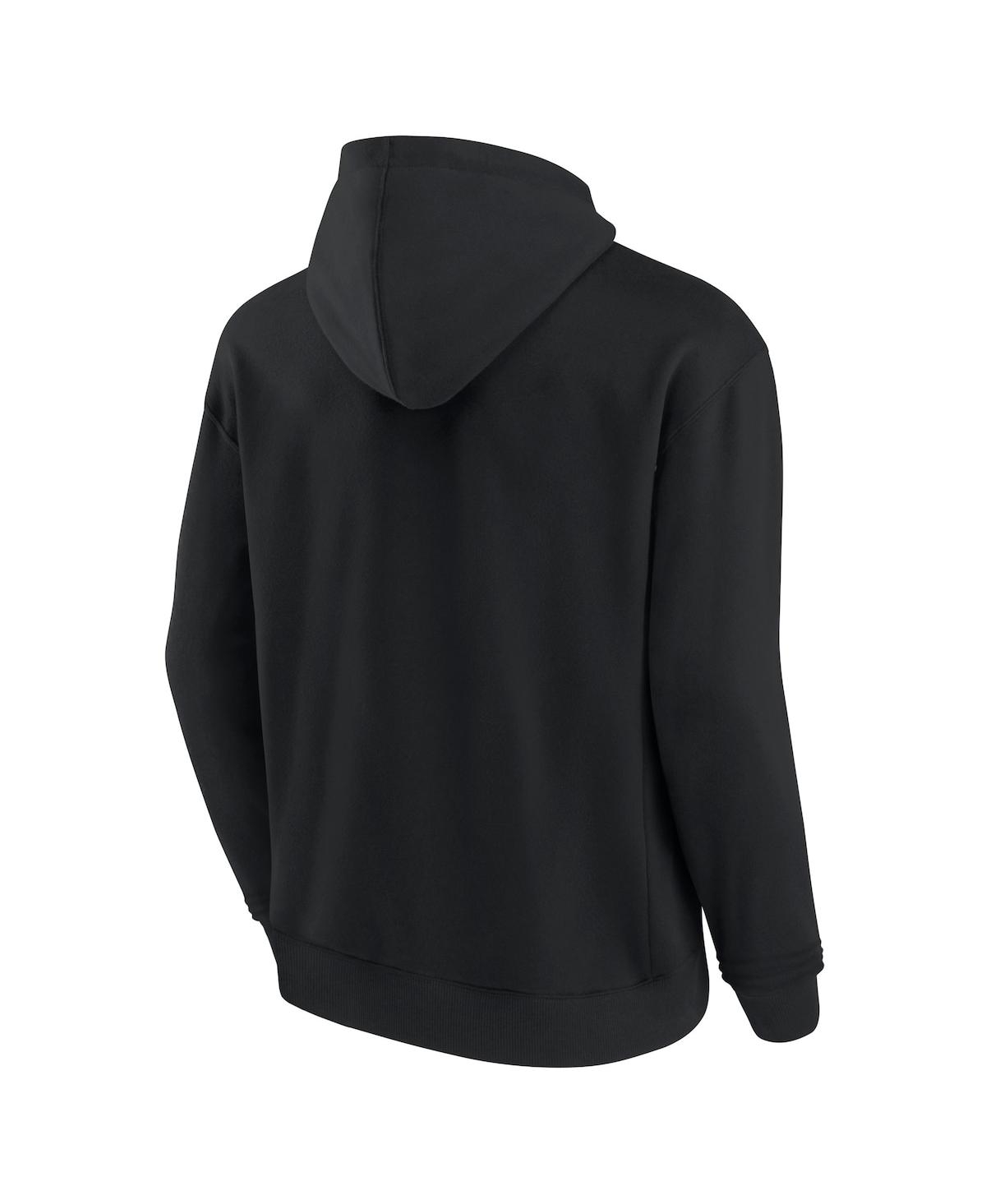 Fanatics Signature Men's And Women's  Black New York Jets Super Soft Fleece Pullover Hoodie In Black