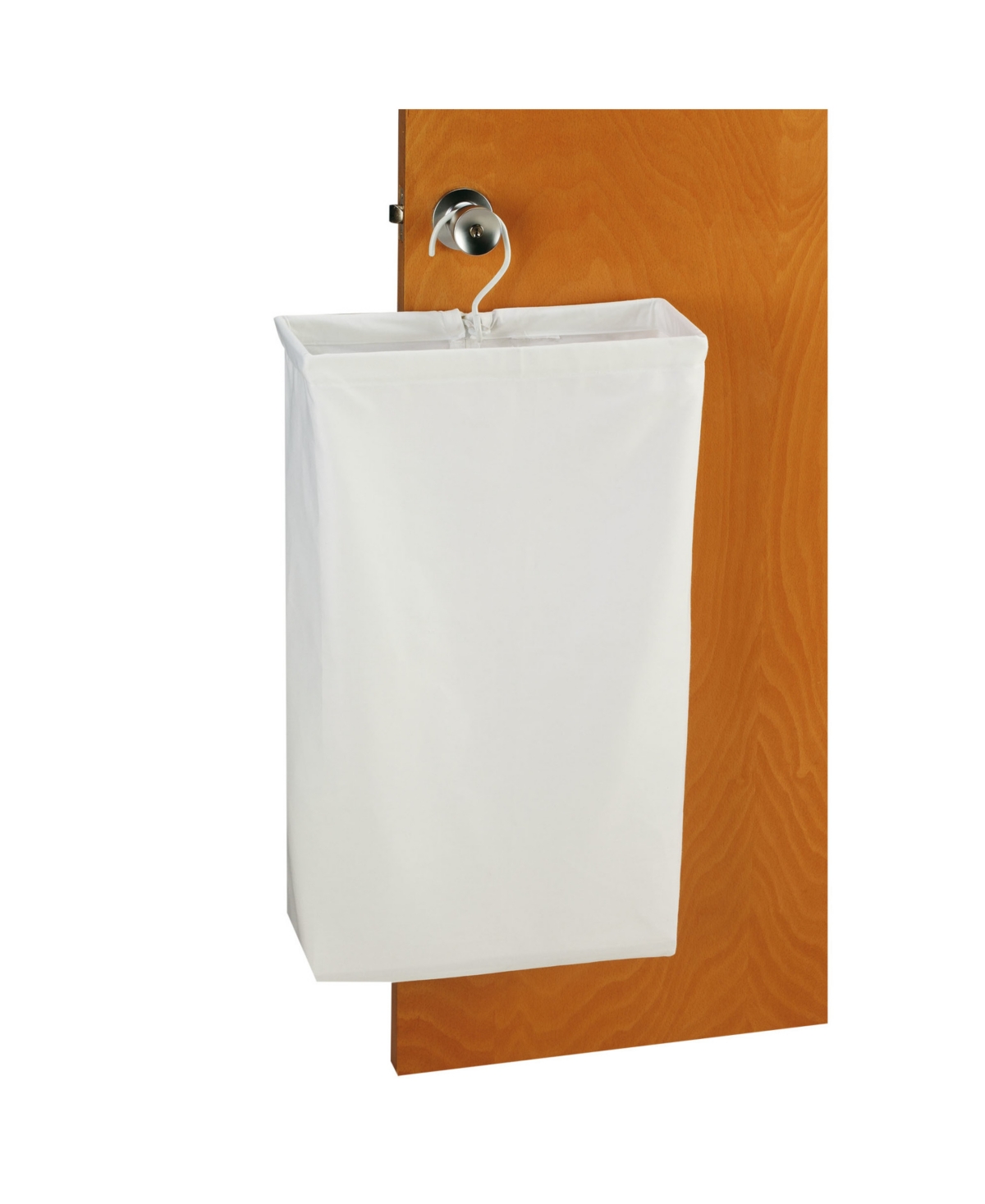 Hanging Doorknob Laundry Bag - White