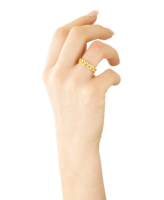 Chain Link Statement Ring in Gold Vermeil or Sterling Silver, Created for Macy's