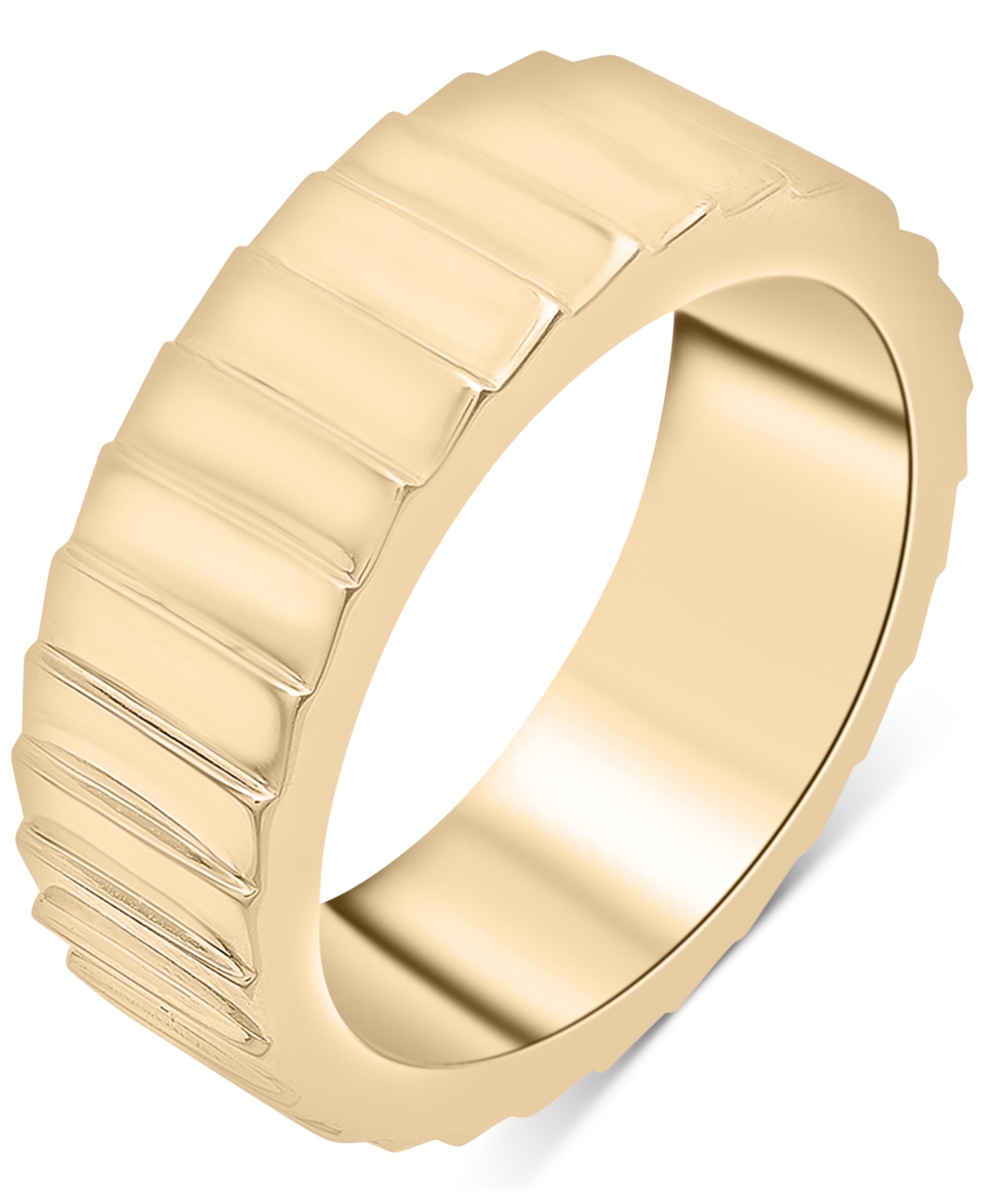 Textured Infinity Band in Gold Vermeil, Created for Macy's - Gold Vermeil