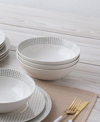 Hammock  Rim 12-Piece Dinnerware Set, Service for 4