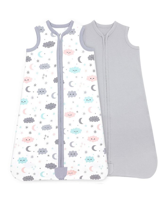 Bublo Baby Baby Wearable Blanket, Cotton Sleep Sacks, 2 Pack Unisex