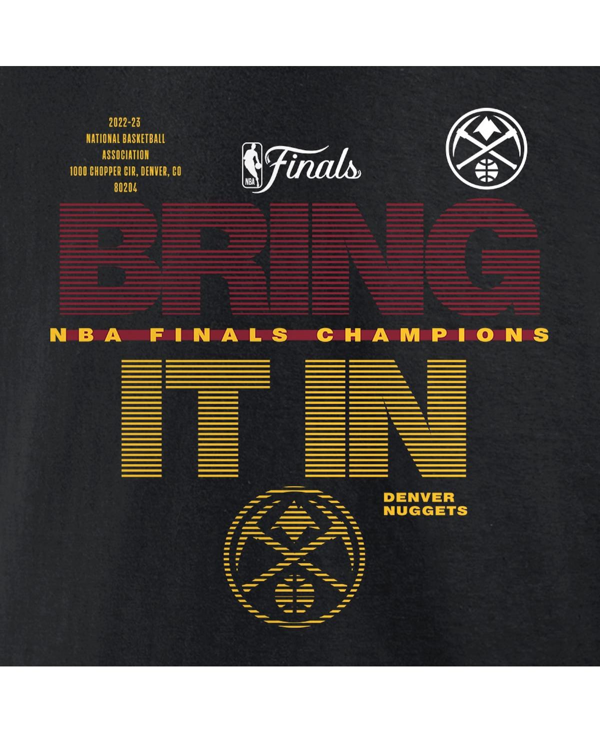 Shop Fanatics Men's  Black Denver Nuggets 2023 Nba Finals Champions Hometown Originals Technical T-shirt