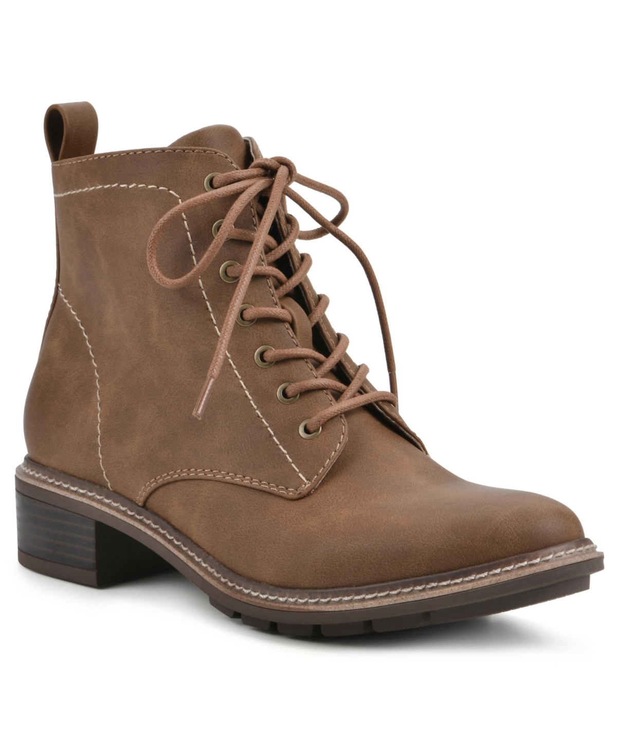 Women's Eligible Lace-up Boot - Tan, Nubuck