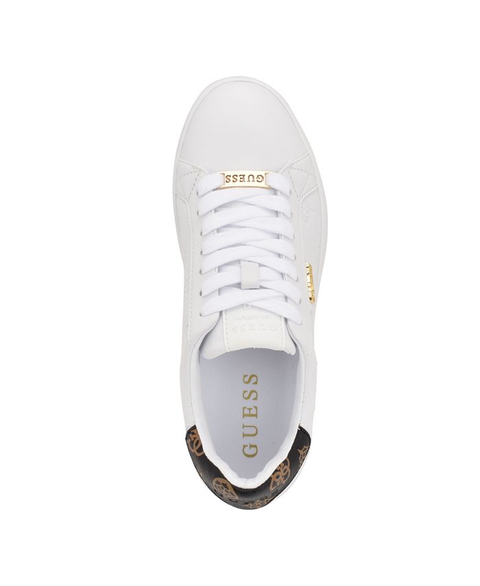 GUESS Women's Renzy Easy Lace Up Sneakers with Logo Details Macy's