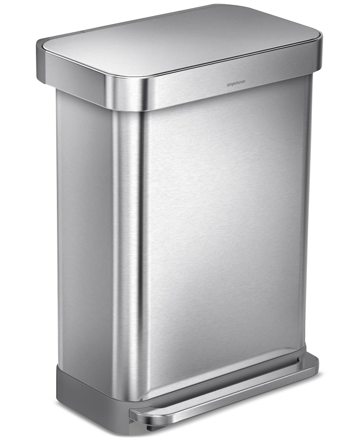 Shop Simplehuman 55l Step Trash Can In No Color