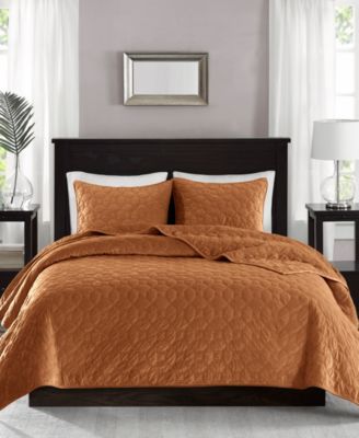 Harper Quilted Velvet 3-Pc. Quilt Set, King/California King