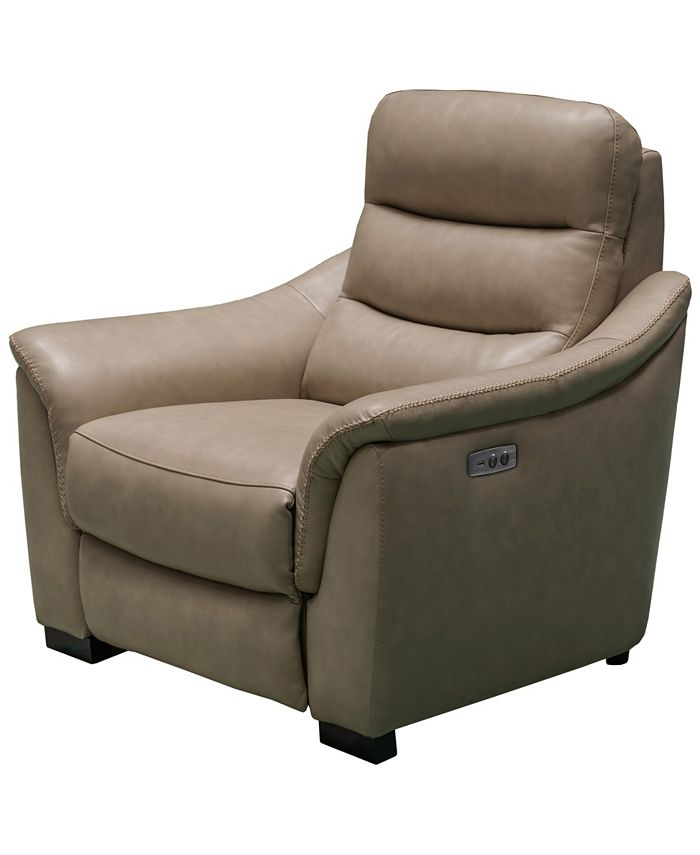 Abbyson Living Shelly Leather Power Recliner Macy's