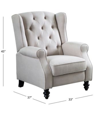 Sherry Fabric Pushback Recliner