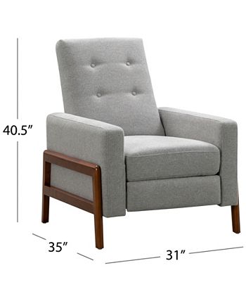 Abbyson Living Claire Fabric Pushback Recliner - Macy's
