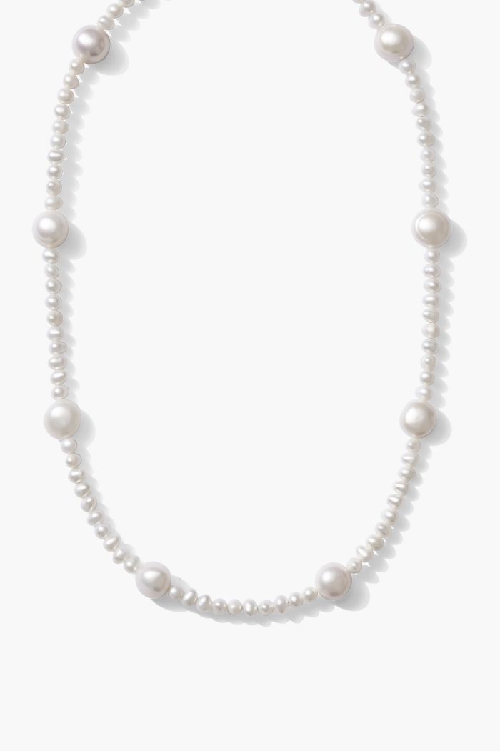 Joey Baby Mixed Freshwater Pearl Necklace with 9-11 mm and 3-4 mm Pearls