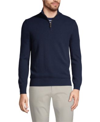 Men's Fine Gauge Cashmere Quarter Zip Sweater