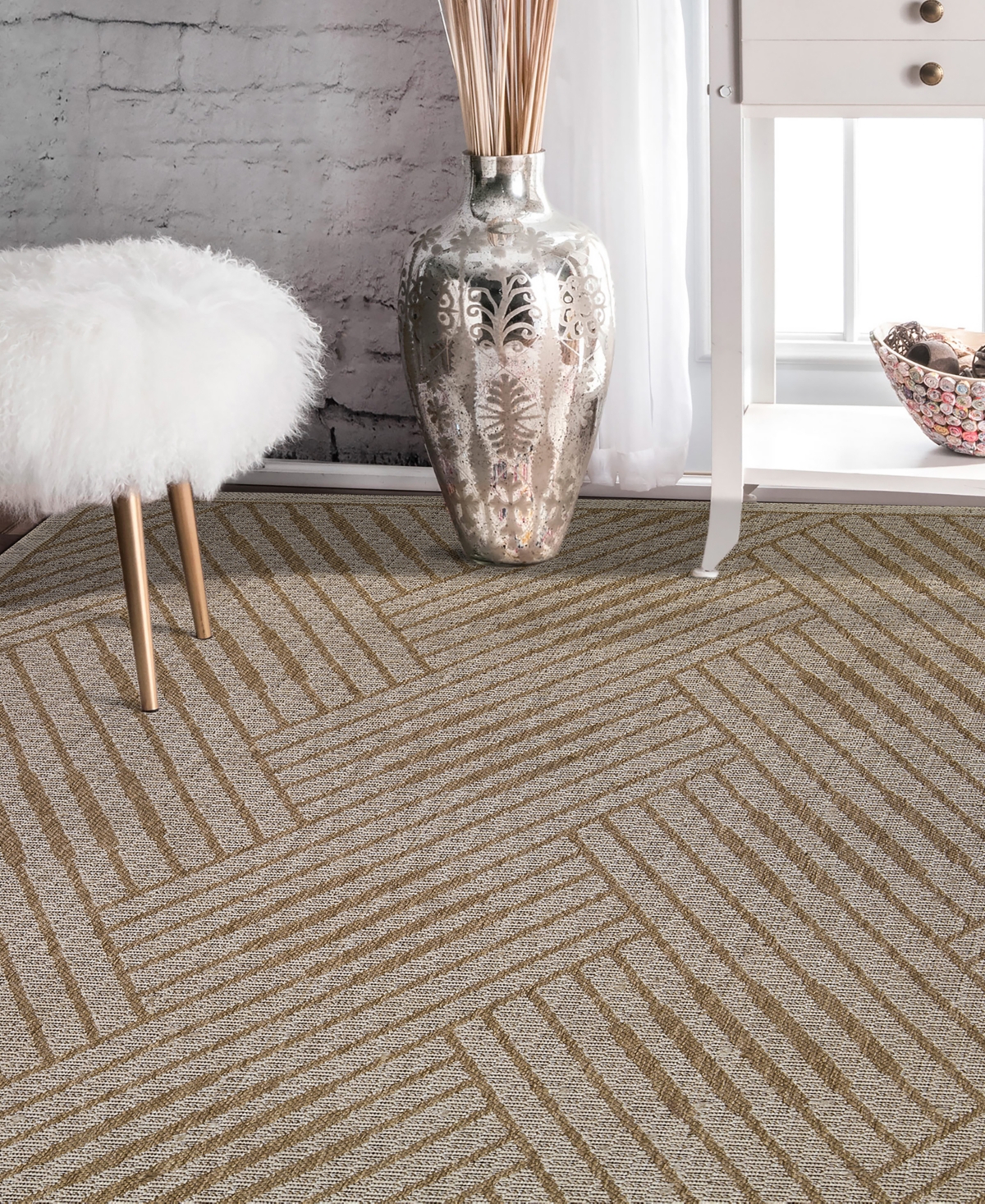 Amer Rugs Maryland Indoor, Outdoor MRY4 6'6" x 9'10" Area Rug