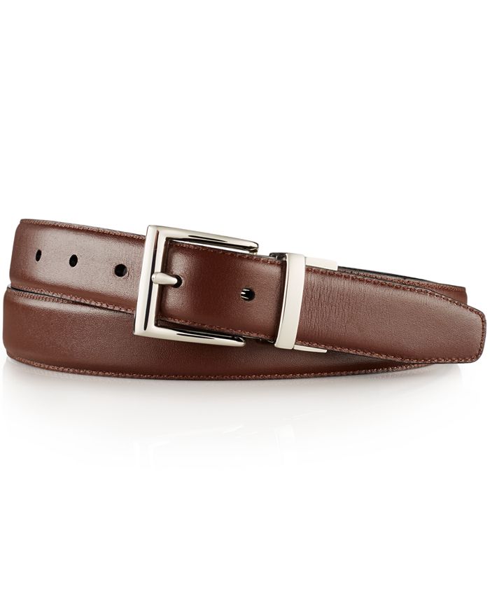 Polo Ralph Lauren Big and Tall Saddle Leather 1 1/8'' Reversible Belt ...