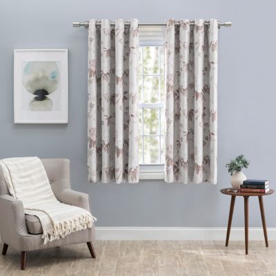 Tacoma Double Black Out Grommet Curtain Panel w/Wand 50"W x 54"L