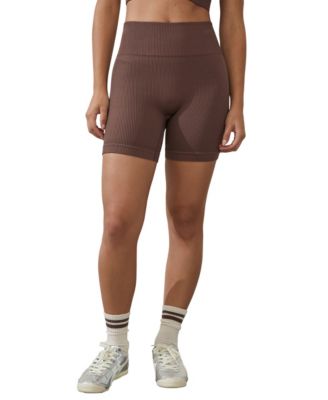 COTTON ON Women's Seamless Rib Bike Shorts - Macy's