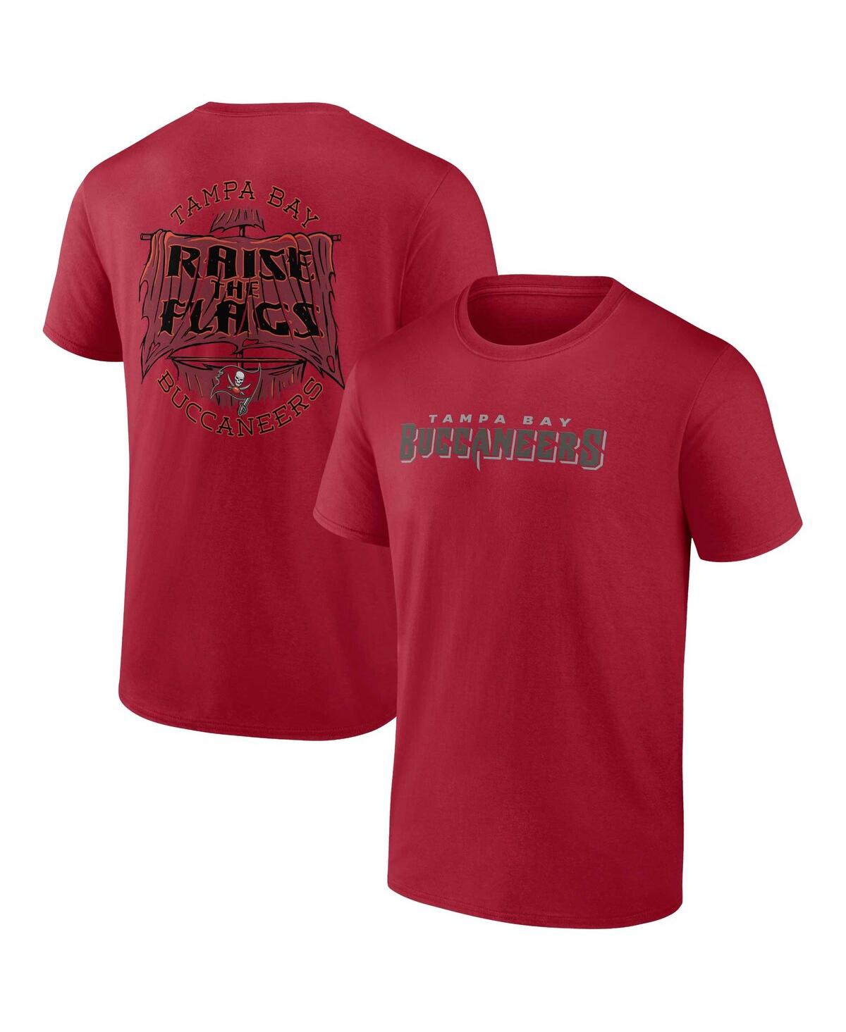 Shop Fanatics Men's  Red Tampa Bay Buccaneers Home Field Advantage T-shirt