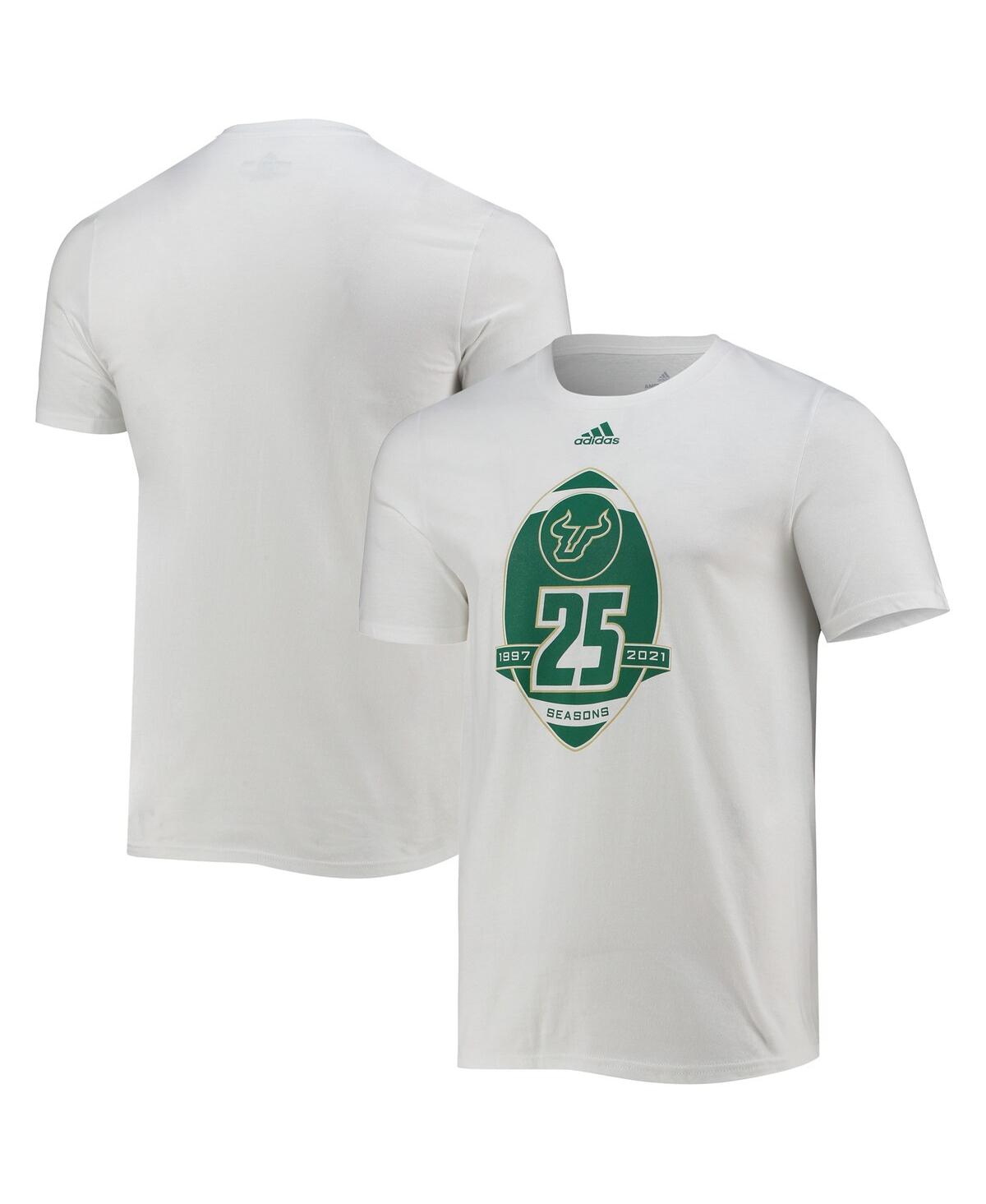 Men's adidasSouth Florida Bulls 25th Anniversary T-shirt - White