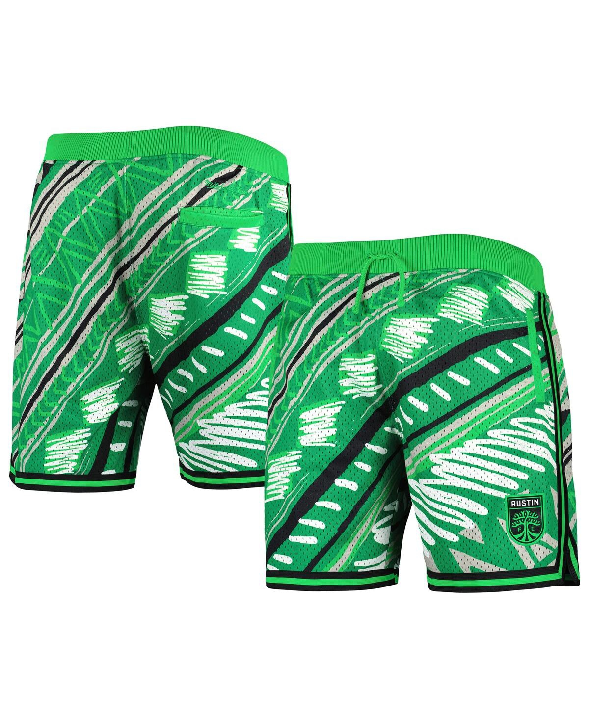 Mitchell & Ness Men's  Green Austin Fc Tribal Fashion Shorts In Green