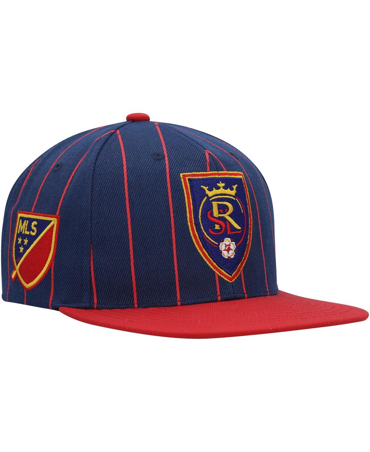 Mitchell & Ness Men's  Navy Real Salt Lake Team Pin Snapback Hat