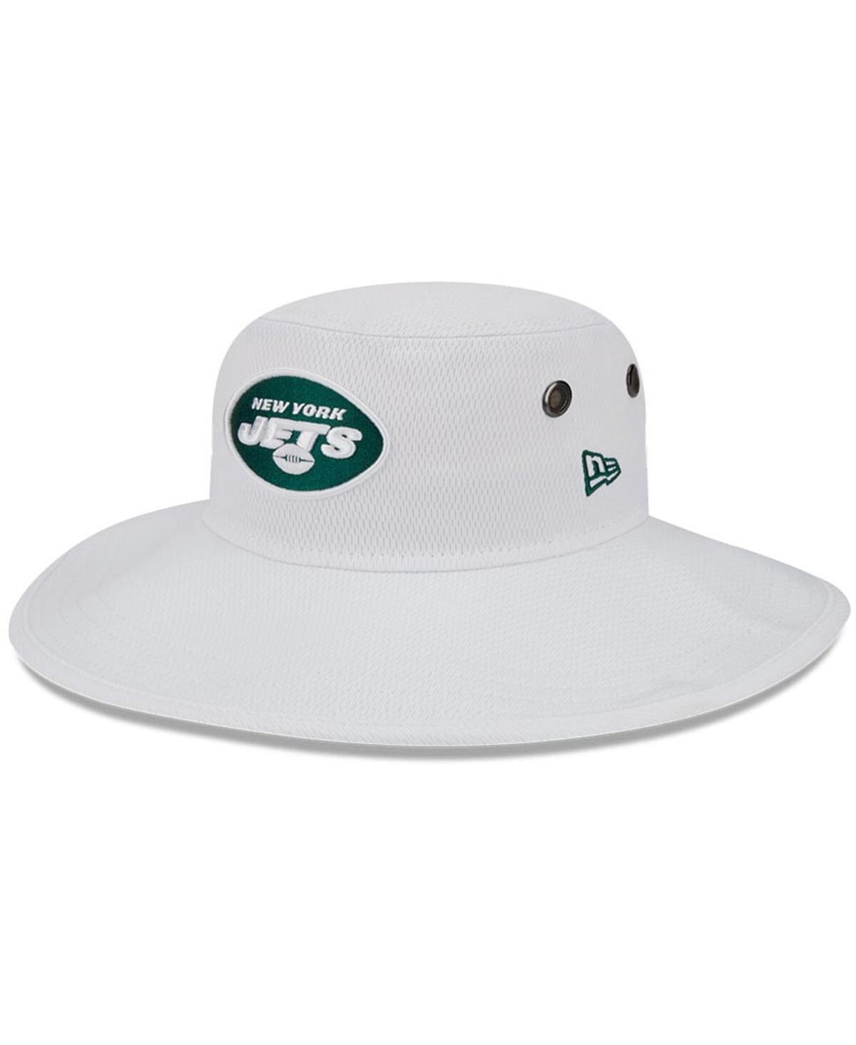 Shop New Era Men's  White New York Jets 2023 Nfl Training Camp Panama Bucket Hat