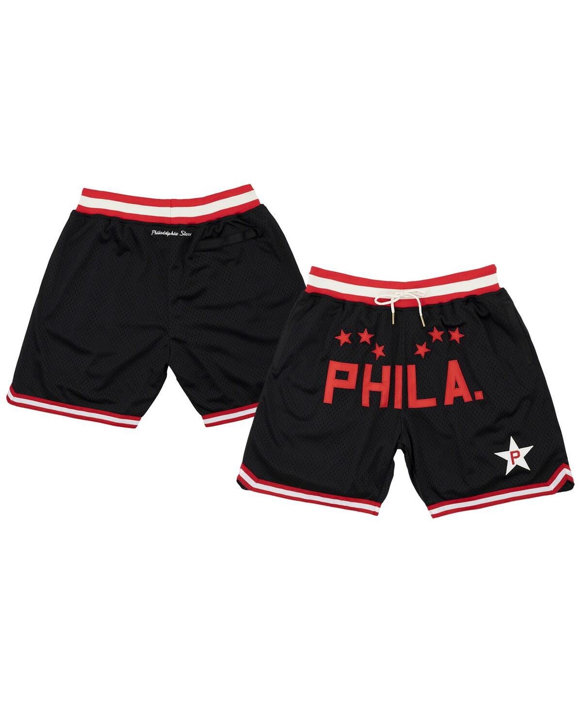 Shop Rings & Crwns Men's  Black Philadelphia Stars Replica Mesh Shorts