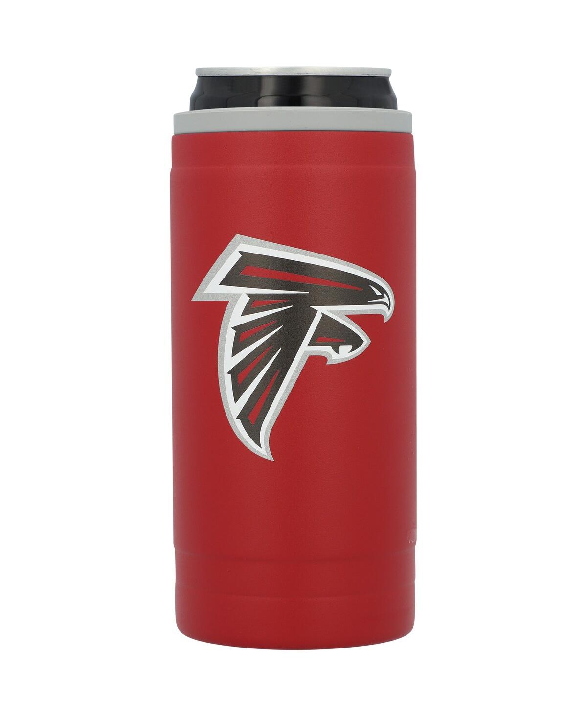Shop Logo Brands Atlanta Falcons 12 oz Flipside Powdercoat Slim Can Cooler In Red