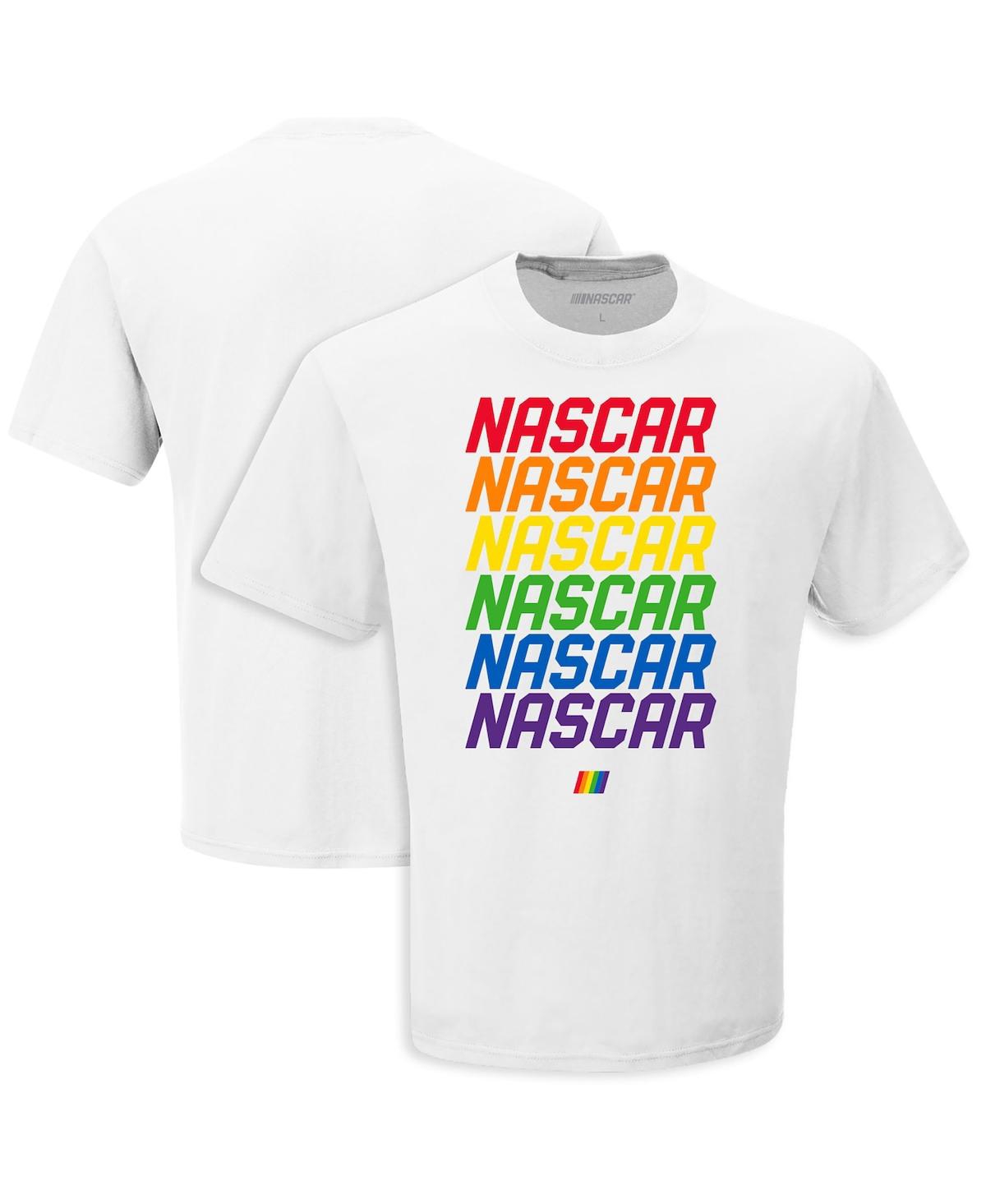 Checkered Flag Sports Men's  White Nascar Repeat T-shirt