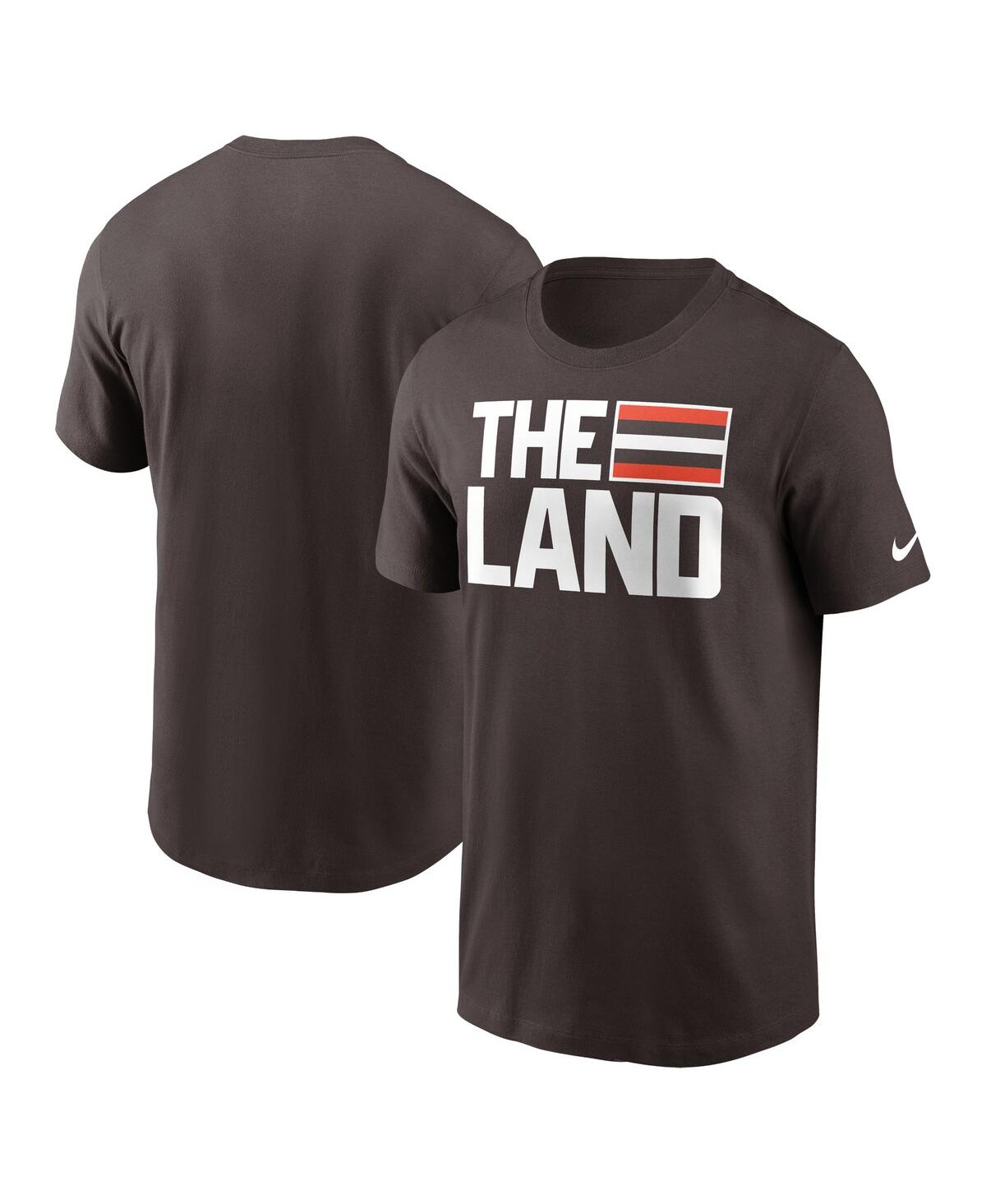 Shop Nike Men's  Brown Cleveland Browns Local Essential T-shirt