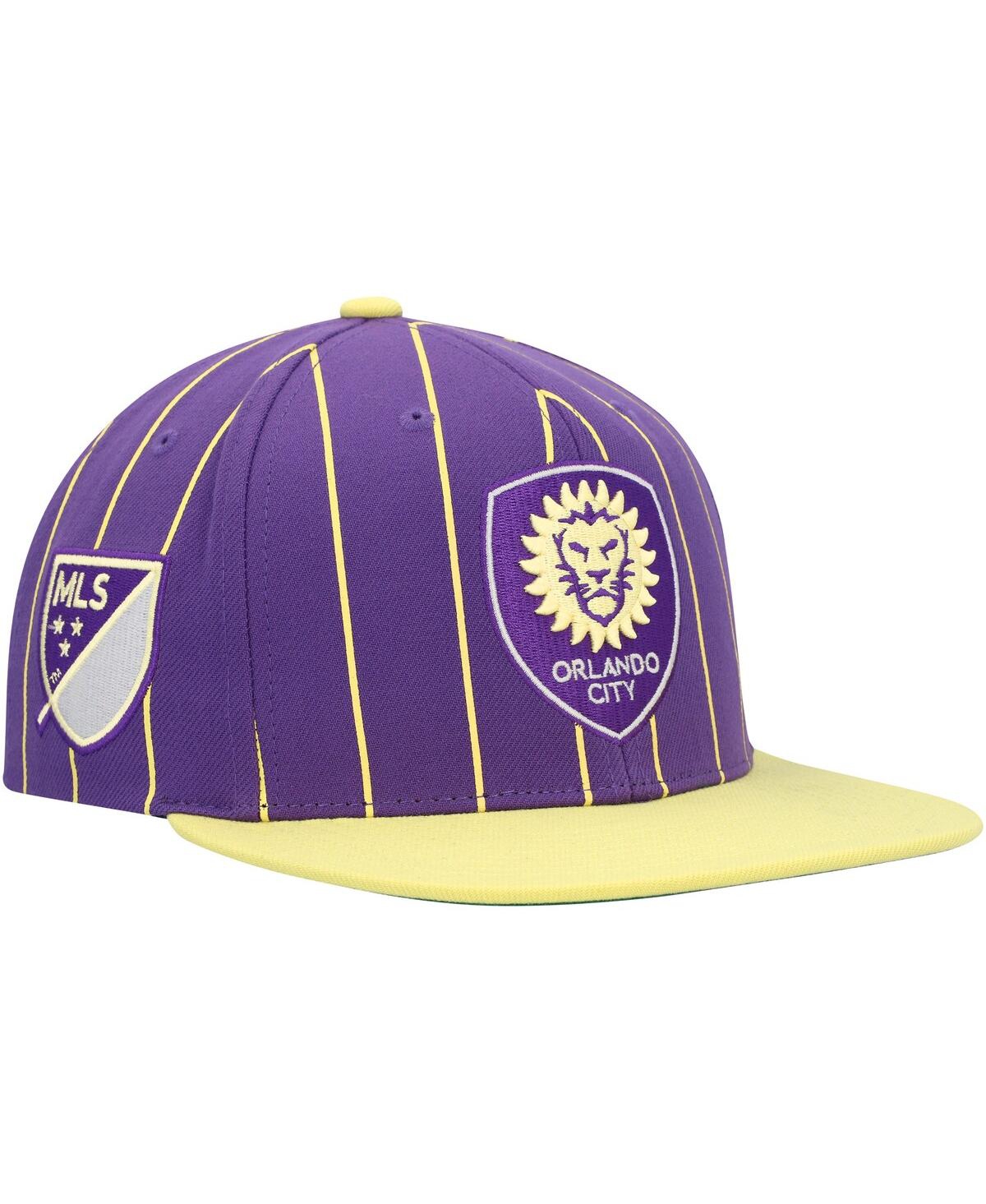 Shop Mitchell & Ness Men's  Purple Orlando City Sc Team Pin Snapback Hat