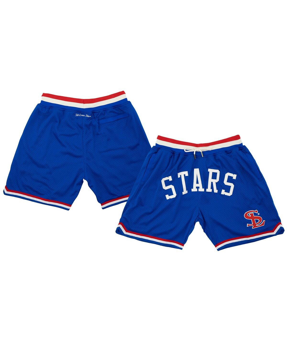 Shop Rings & Crwns Men's  Royal St. Louis Stars Replica Mesh Shorts