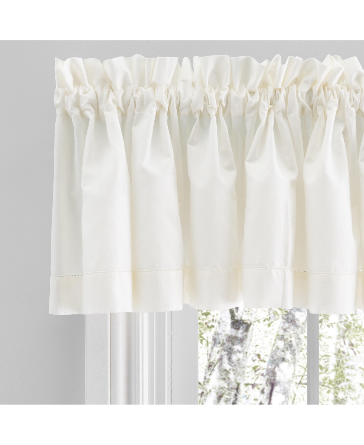 Simplicity Insert Curtain Valance 40"W x 13"L - Natural